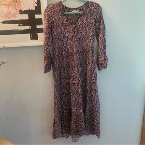 Faherty Red Isabella Dress